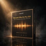 Microsoft Office Pro Plus 2021 – Genuine Lifetime License for Windows & Mac software box and application icons