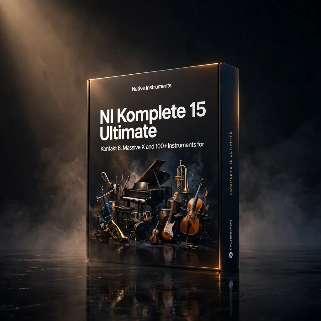 35205 NI Komplete 15 Ultimate music production suite with Kontakt 8, Massive X, Action Strings 2 and orchestral libraries