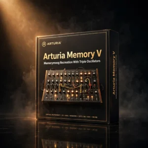Arturia Memory V analog ladder titan software synthesizer recreating the Memorymoog with triple oscillators