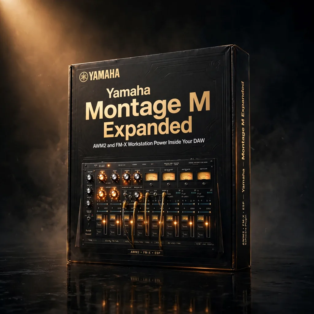 AT-MONTAGEM-2026 Yamaha Montage M Expanded Softsynth for Mac & Windows — AWM2 and FM-X workstation synthesizer with Super Knob