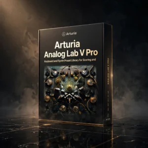 Arturia Analog Lab V Pro virtual instrument collection software box with synth and keyboard presets