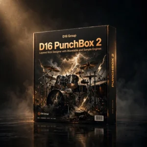 D16 PunchBox 2 hybrid kick drum synthesizer with 909, 808 and 606 engines, sample layers, wavetables and advanced editor