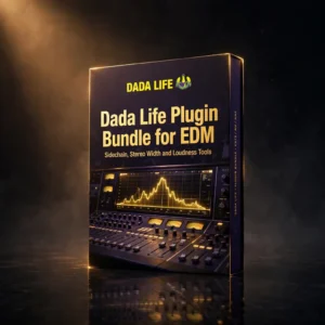 Dada Life Free VST Plugin Bundle Download for Mac & Windows 3D software box artwork for EDM production