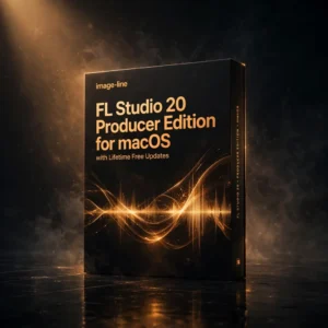 FL Studio 20 Producer Edition – Professional DAW for macOS 3D software box artwork for the Image-Line DAW