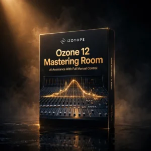 iZotope Ozone 12 – AI-Powered Mastering Suite (Mac & Windows) mastering interface with Maximizer and EQ modules