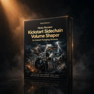 Nicky Romero Kickstart Free Download for Mac & Windows 3D software box artwork for the sidechain plugin