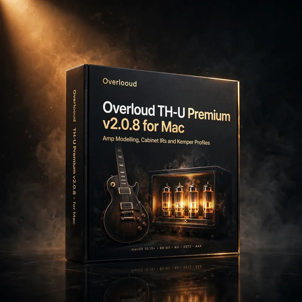 OVL-THU-208-MAC Overloud TH-U Premium v2.0.8 macOS guitar amp and effects suite with 100 plus amp models