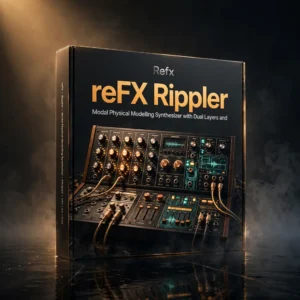 reFX Rippler physical modeling synthesizer plugin with 12 acoustic models, dual layers and 441 factory presets