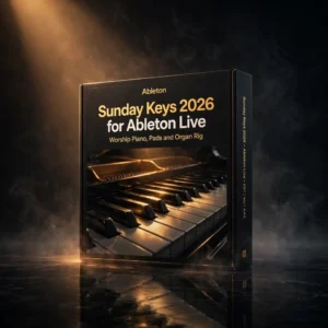 Sunday Keys 2026 worship keyboard suite for Ableton Live with piano pads and organ
