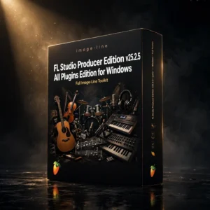 FL Studio Producer Edition v25.2.5 All Plugins Edition plus Addons for Windows DAW software box