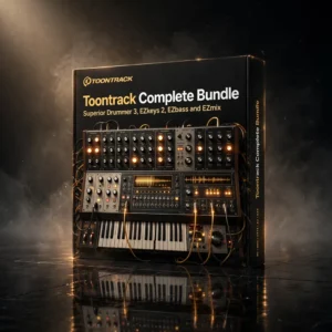 Toontrack Complete Bundle with Superior Drummer 3, EZdrummer 3, EZkeys 2, EZbass and EZmix 3 interfaces and drum kits
