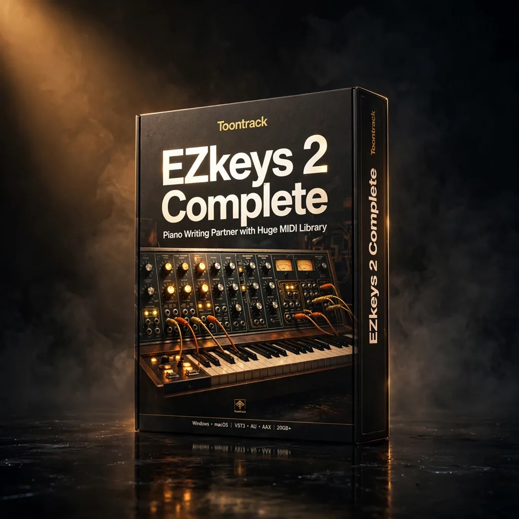 TT090 Toontrack EZkeys 2 Complete MIDI keyboard plugin with grand piano and electric keys