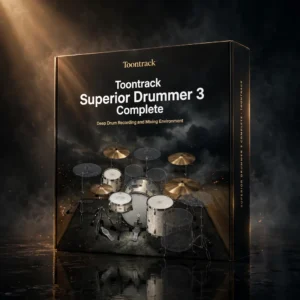 Toontrack Superior Drummer 3 Complete drum production software with 230GB sample library