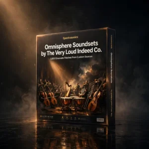 The Very Loud Indeed Omnisphere Presets Bundle with 15 cinematic soundsets and 1,800 patches from custom-recorded sources
