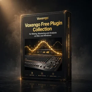 Voxengo Bundle Free Download | Free VST Collection for Mac & Windows 3D software box artwork