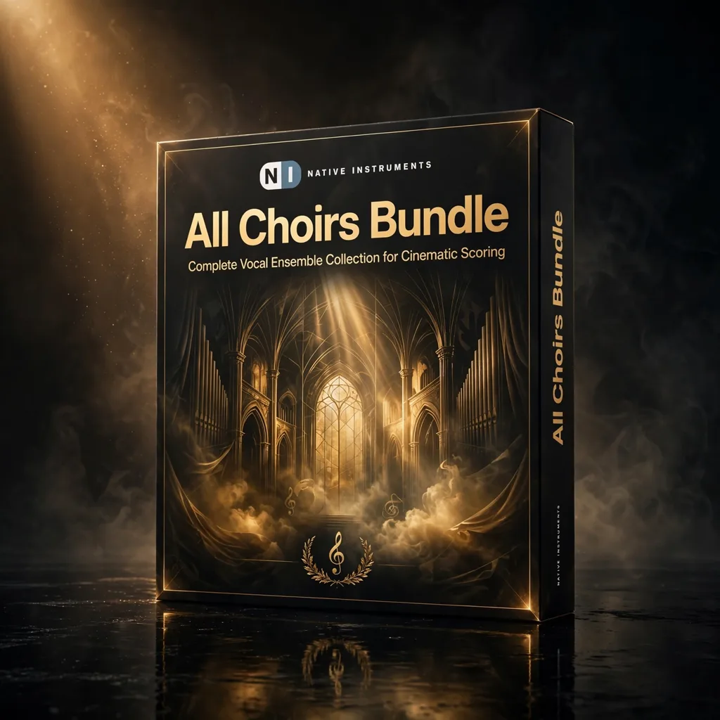 XPT-9247-LQ All Choirs Bundle – Ultimate Cinematic Choirs & Children’s Choir for Kontakt software box and choir ensemble artwork